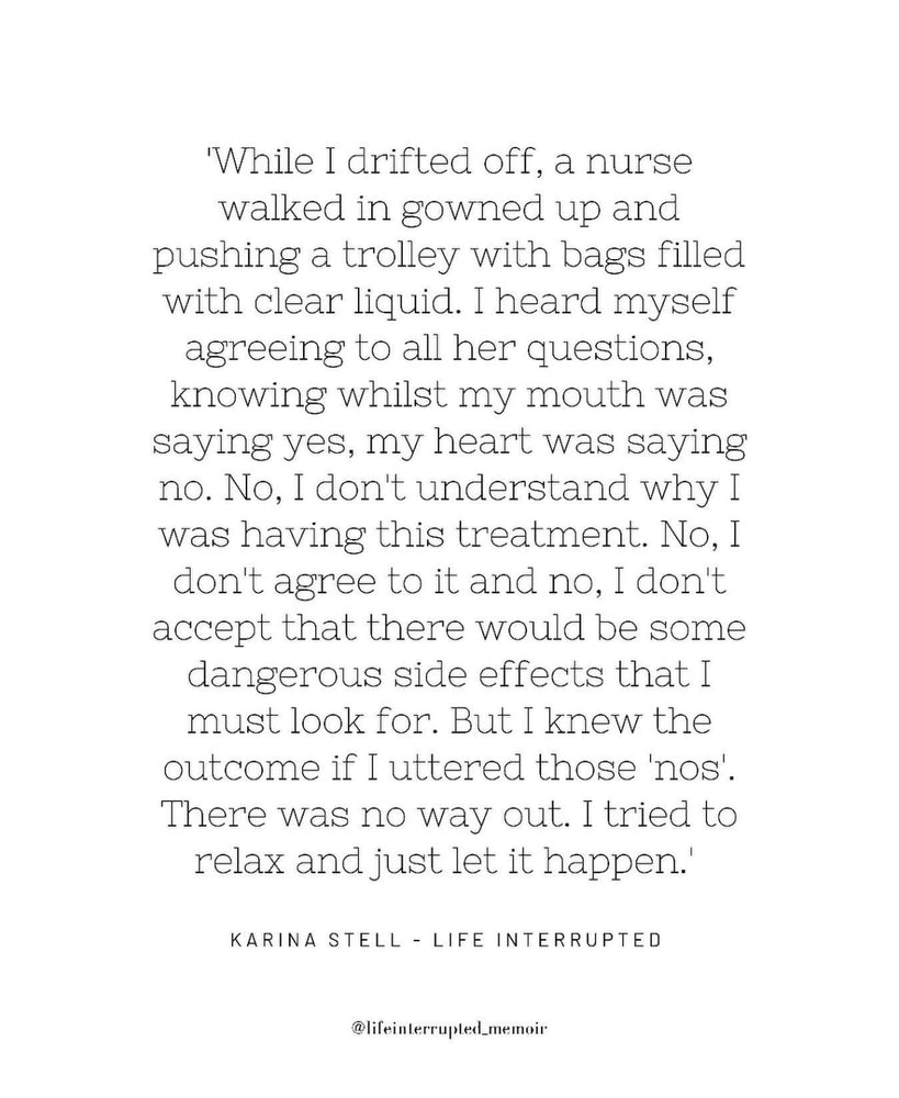 Life Interrupted - A Memoir by Karina Stell